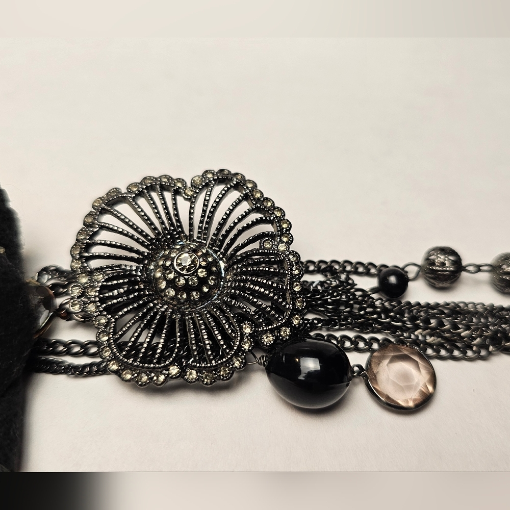 [Express] Black Chain Multi Layer Statement Yneck… - image 7